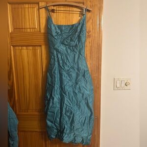 Most AMAZING blue Turquoise silk dress